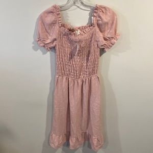 MONTEAU Women’s Pink Ruched w/ Pockets Dress Size XS